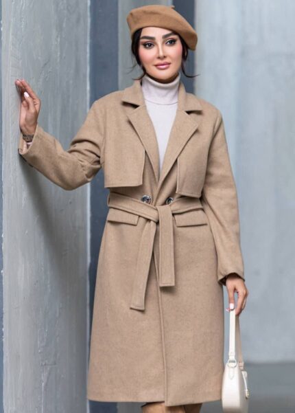 پالتو فوترپشمی دوتون گرم بالا